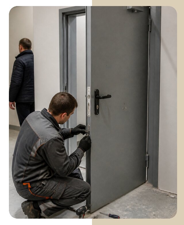 Ремонт противопожарной двери в Ноябрьске по цене 6585 р. | ДвериЛегко-Нбс