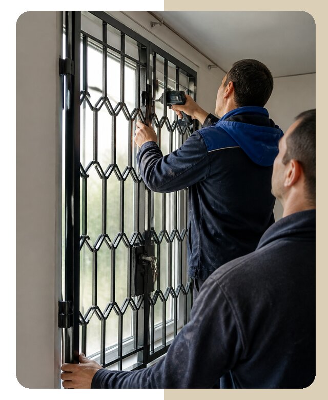 Установка распашных решеток в Ноябрьске цена от 6585 р. | ДвериЛегко-Нбс