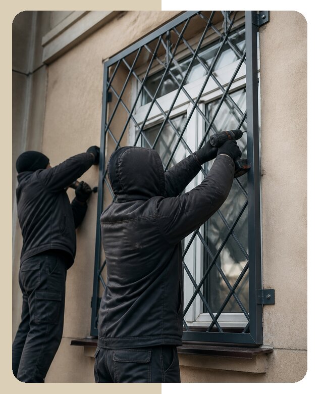 Установка антивандальных решеток на окна в Ноябрьске